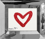 HEARTBEAT (RED GLITTER) - Original Drawing *SOLD*