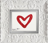 HEARTBEAT (RED GLITTER) - Original Drawing *SOLD*