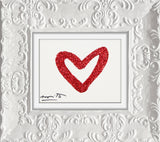 HEARTBEAT (RED GLITTER) - Original Drawing *SOLD*