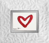 HEARTBEAT (RED GLITTER) - Original Drawing *SOLD*