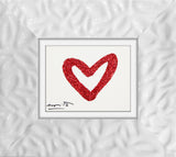 HEARTBEAT (RED GLITTER) - Original Drawing *SOLD*