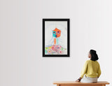 PURE WHITE -  Original Vintage Drawing