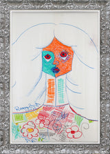 PURE WHITE -  Original Vintage Drawing