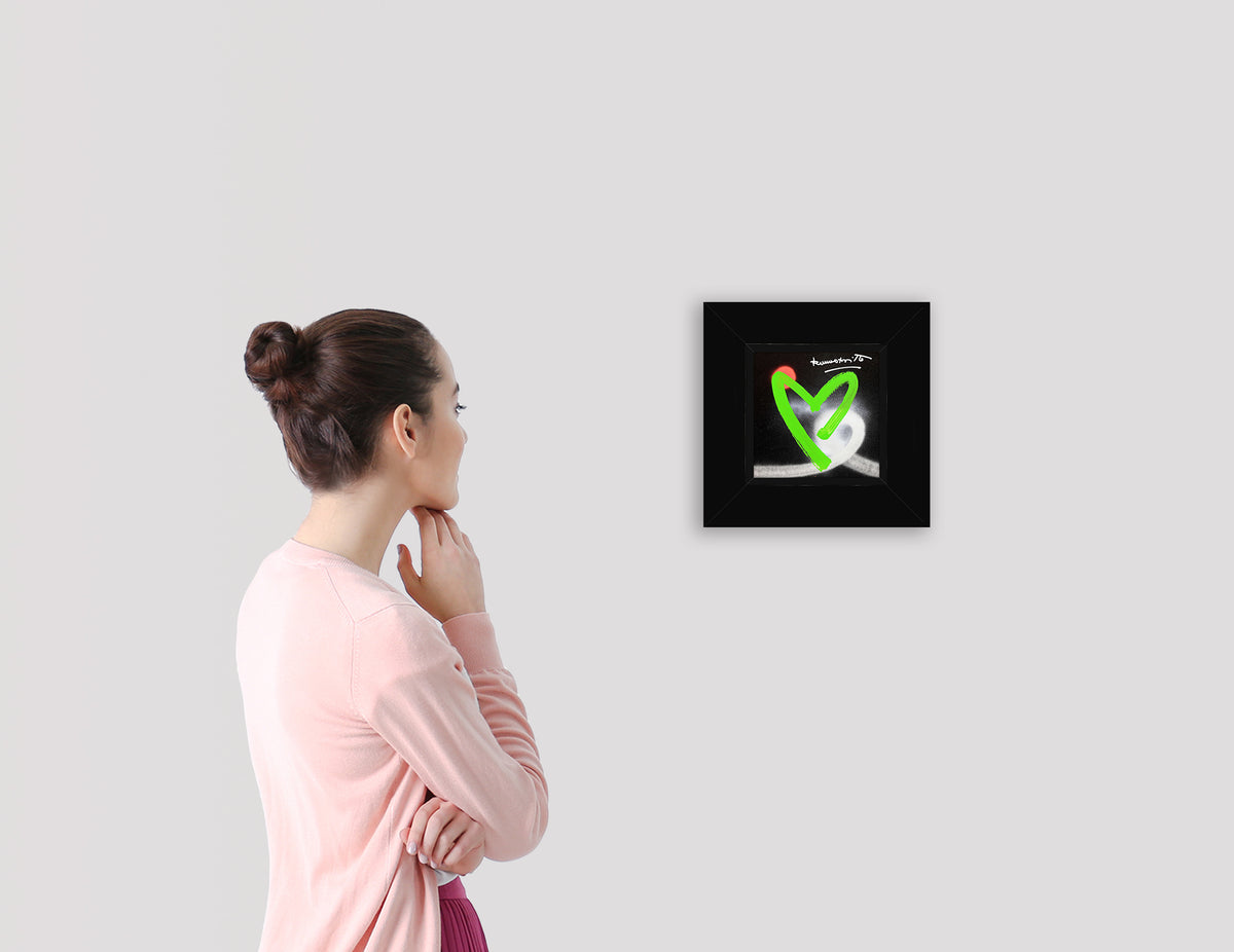 heartbeat original drawing  artistic colorful design collectible