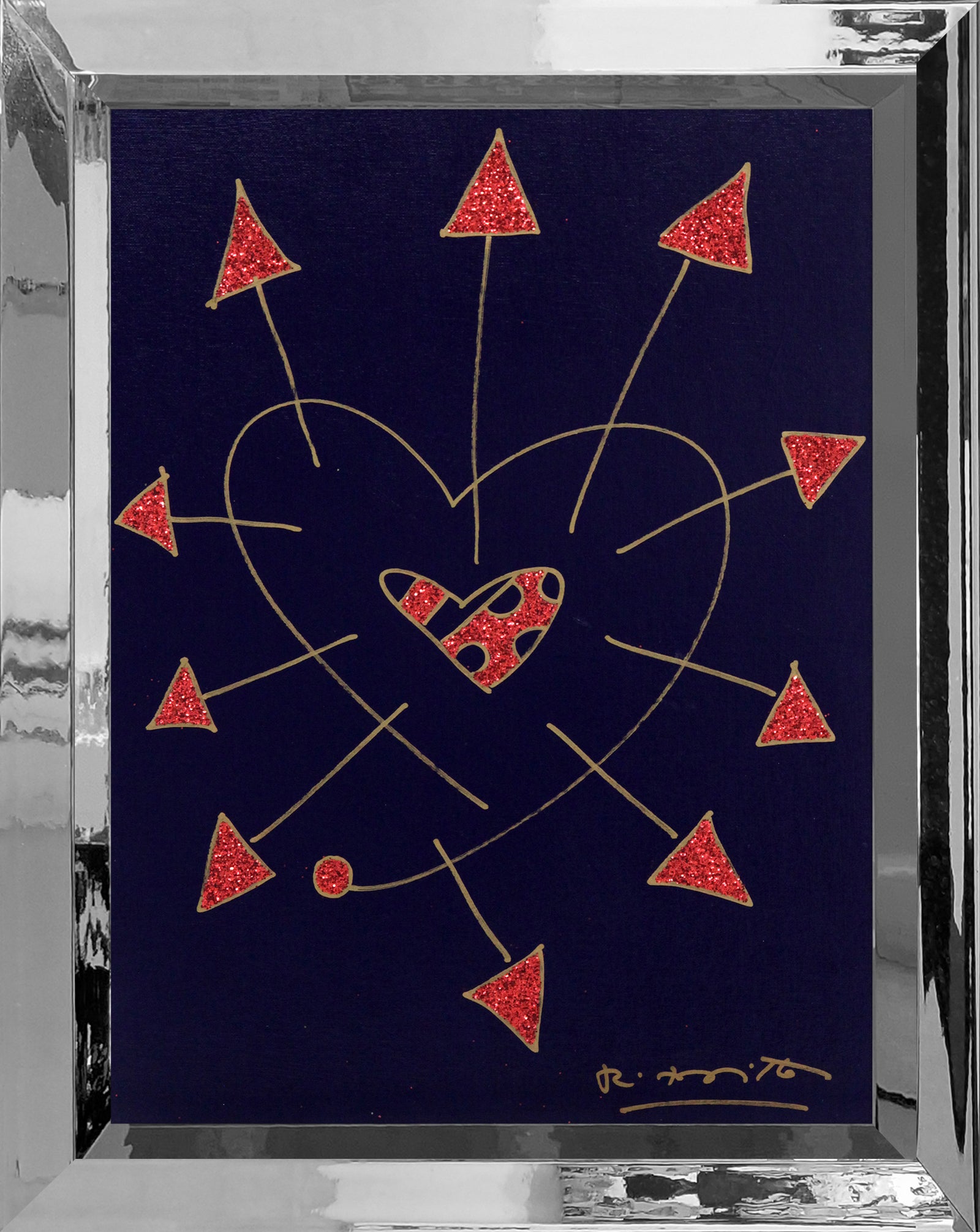modern pop art so in love original drawing  vibrant home decor