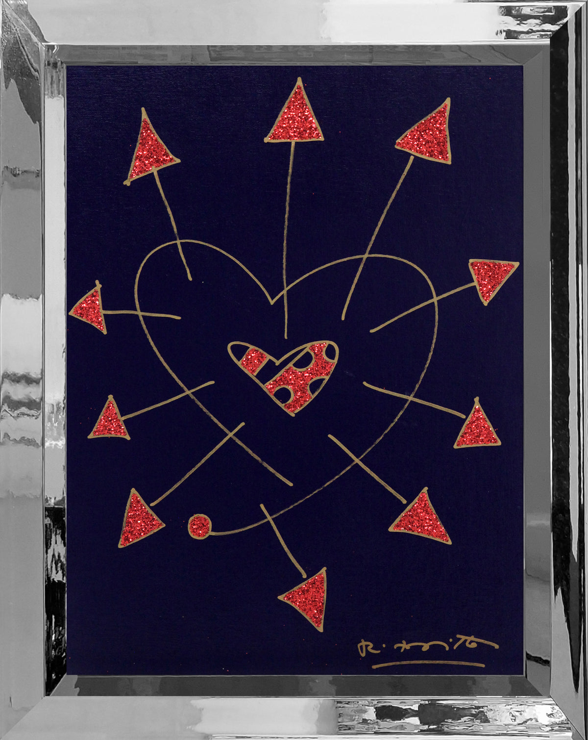modern pop art so in love original drawing  vibrant home decor