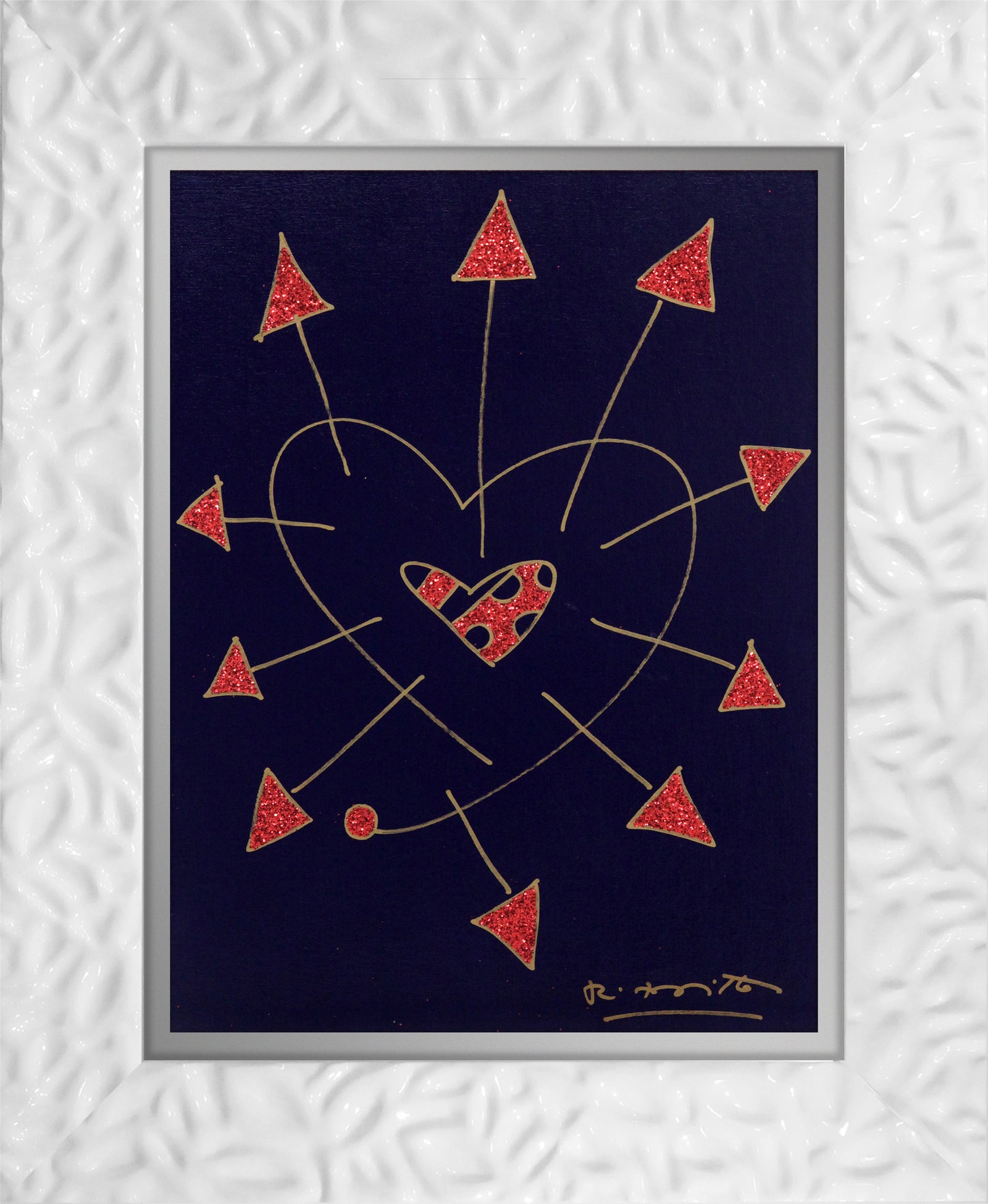 modern pop art so in love original drawing  vibrant home decor