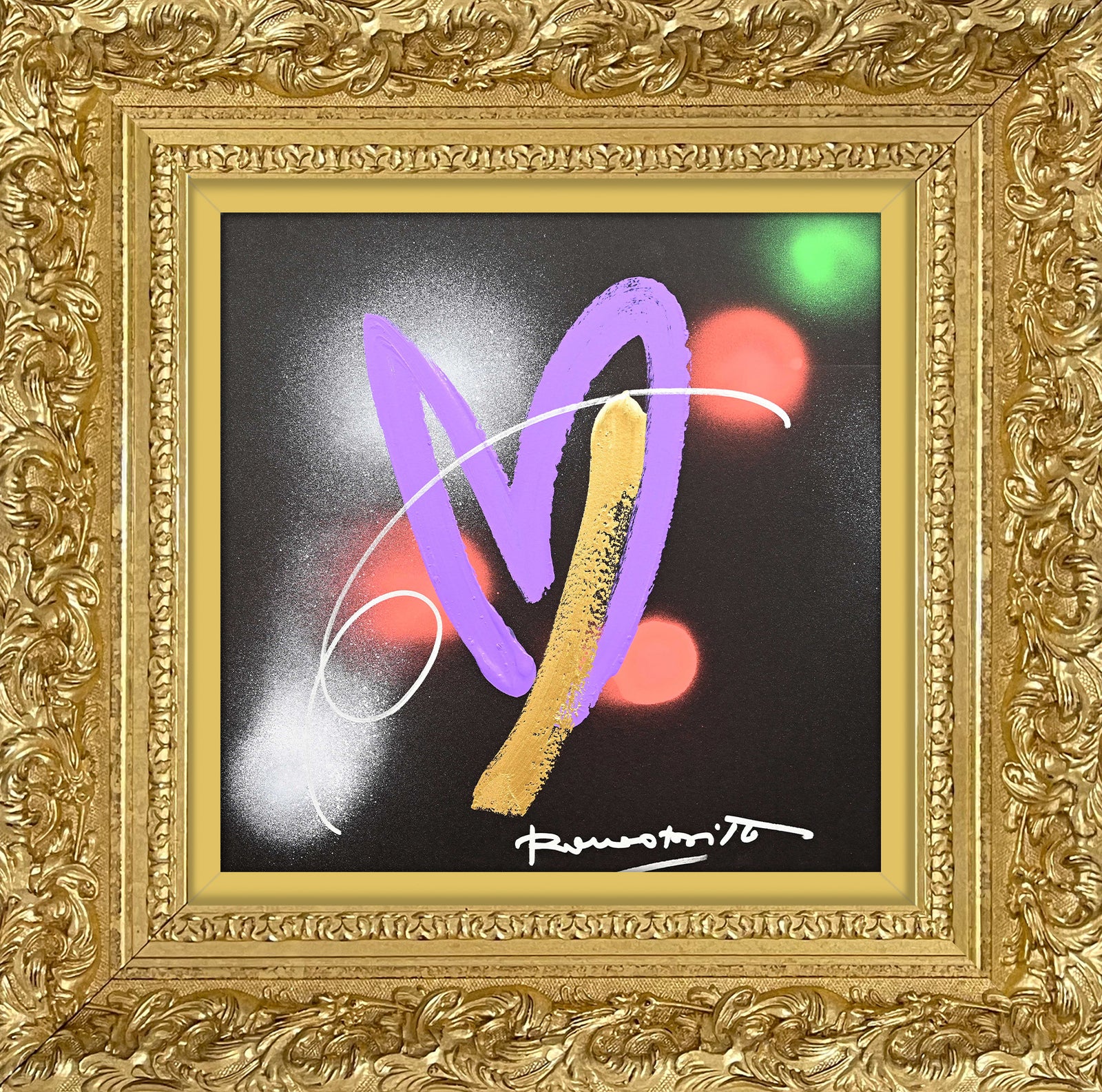 heartbeat original drawing  colorful decorative collectible gift idea