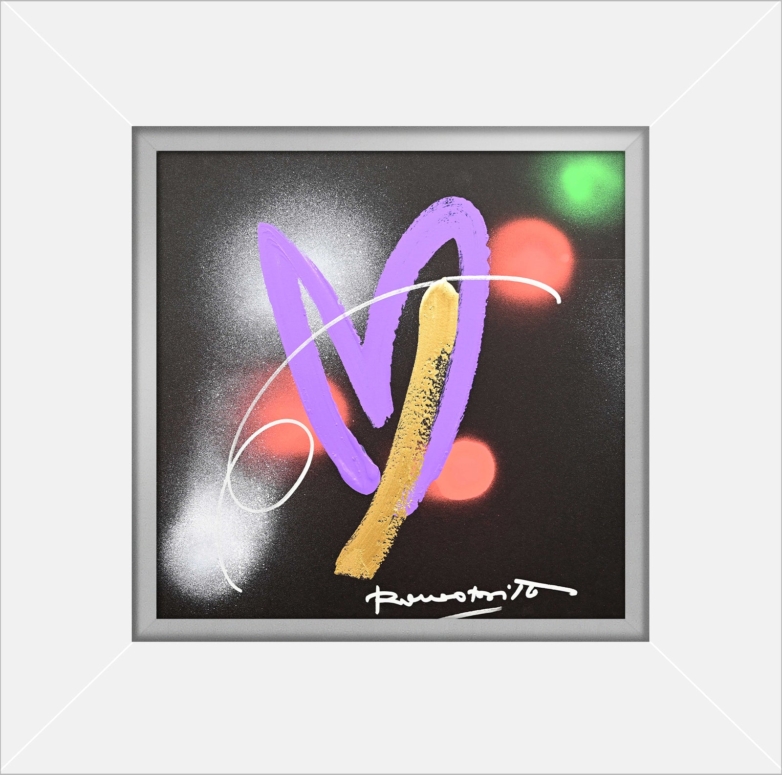 modern pop art heartbeat original drawing  vibrant home decor