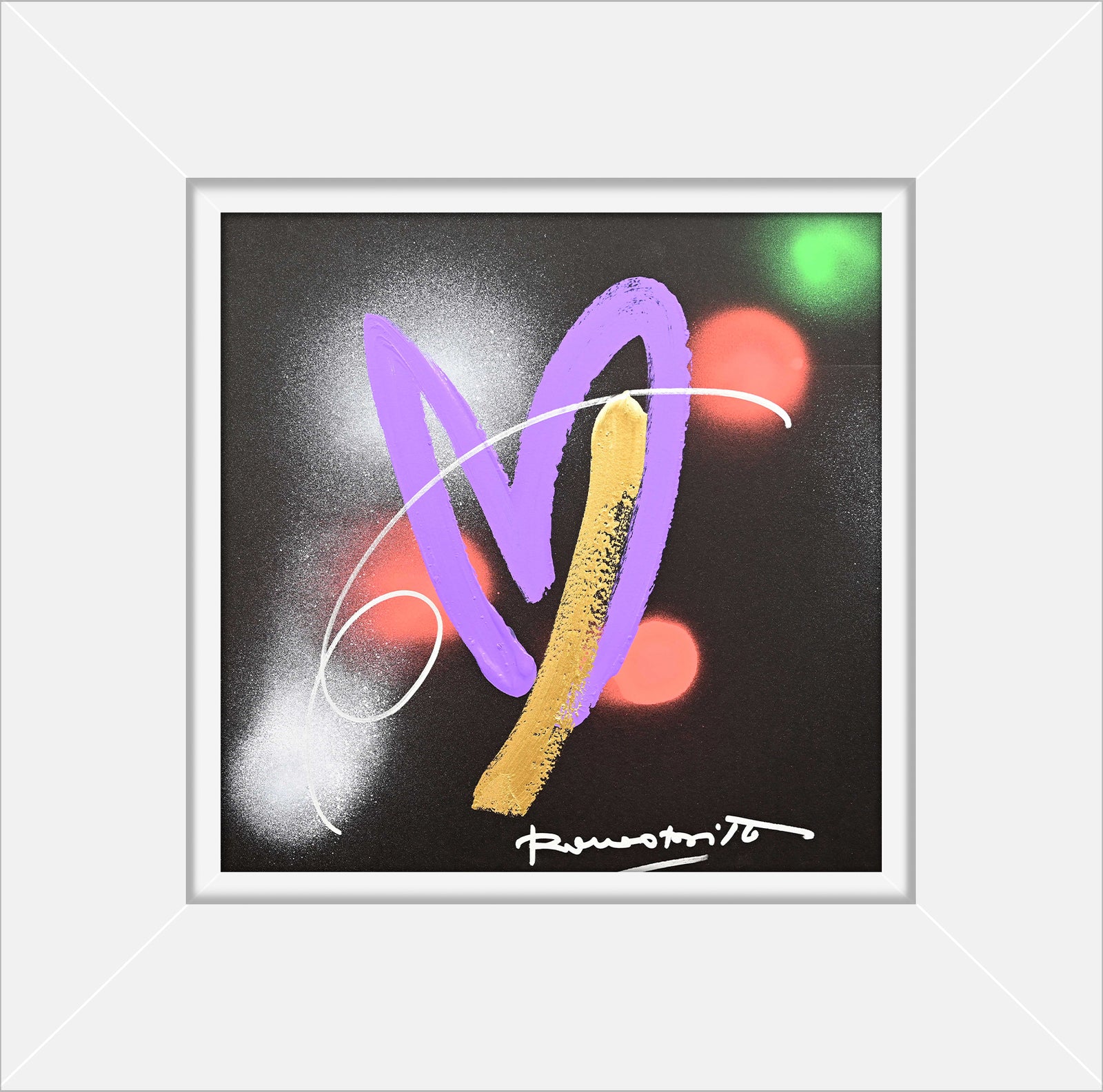 heartbeat original drawing  artistic colorful design collectible