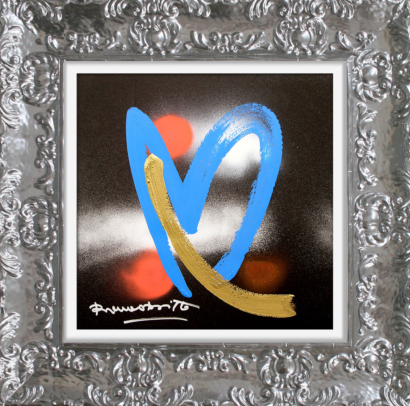 heartbeat original drawing  colorful decorative collectible gift idea