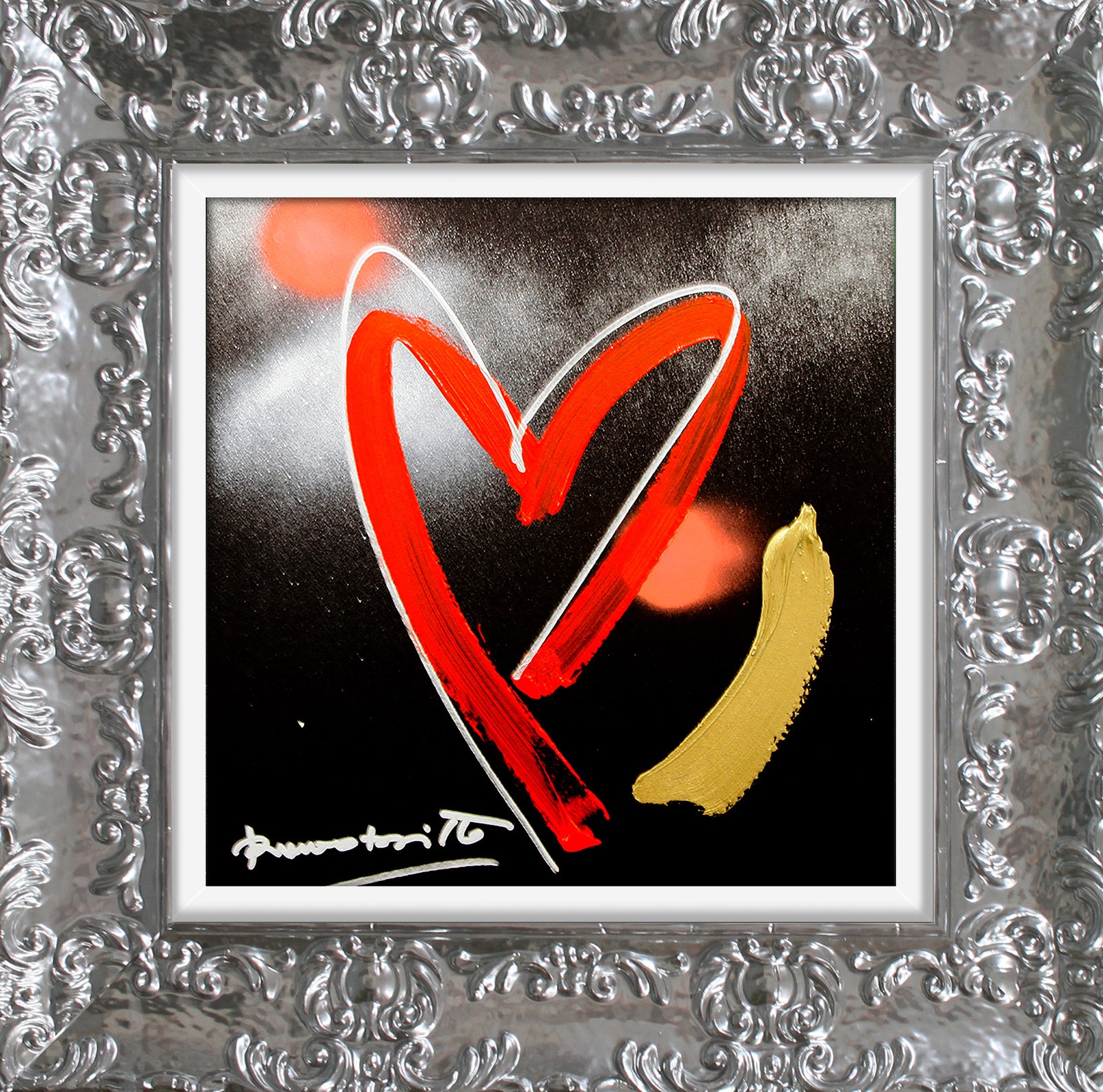 heartbeat original drawing  colorful decorative collectible gift idea