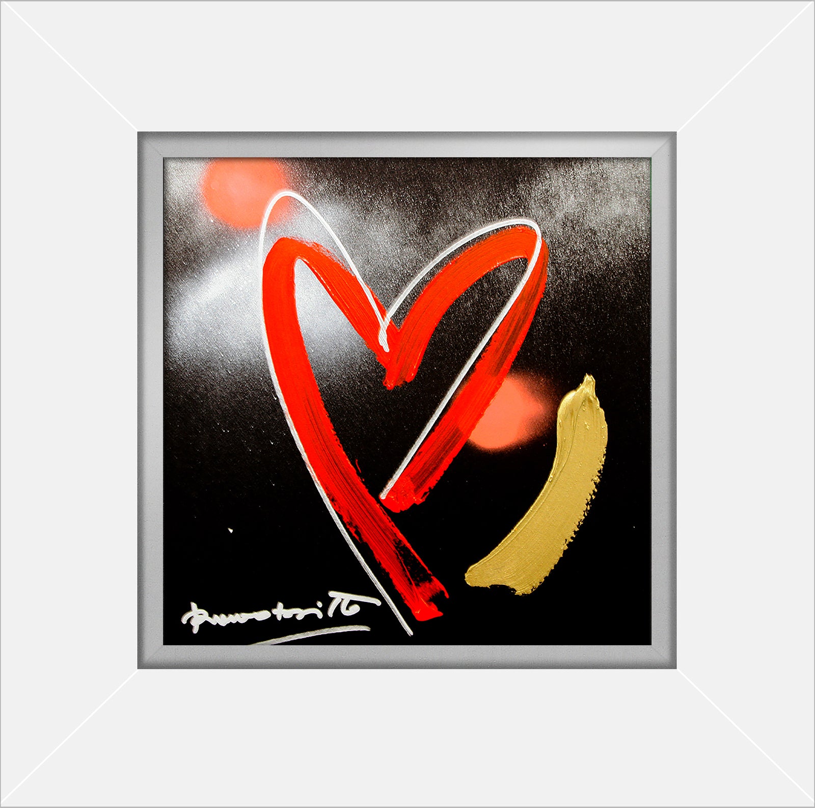 modern pop art heartbeat original drawing  vibrant home decor