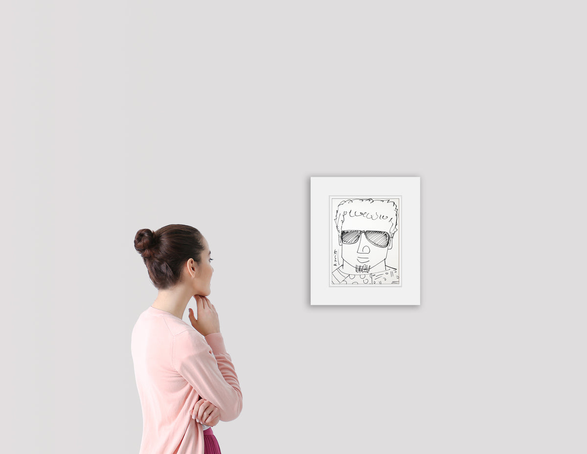 romero original drawing  artistic colorful design collectible