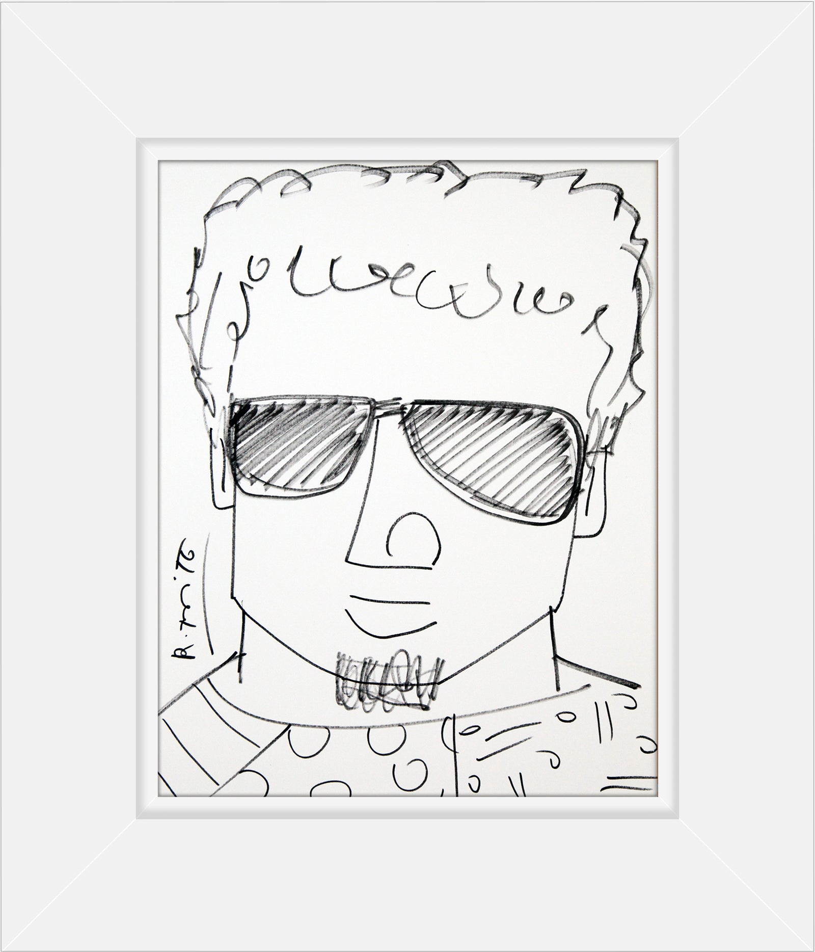 romero original drawing  colorful decorative collectible gift idea