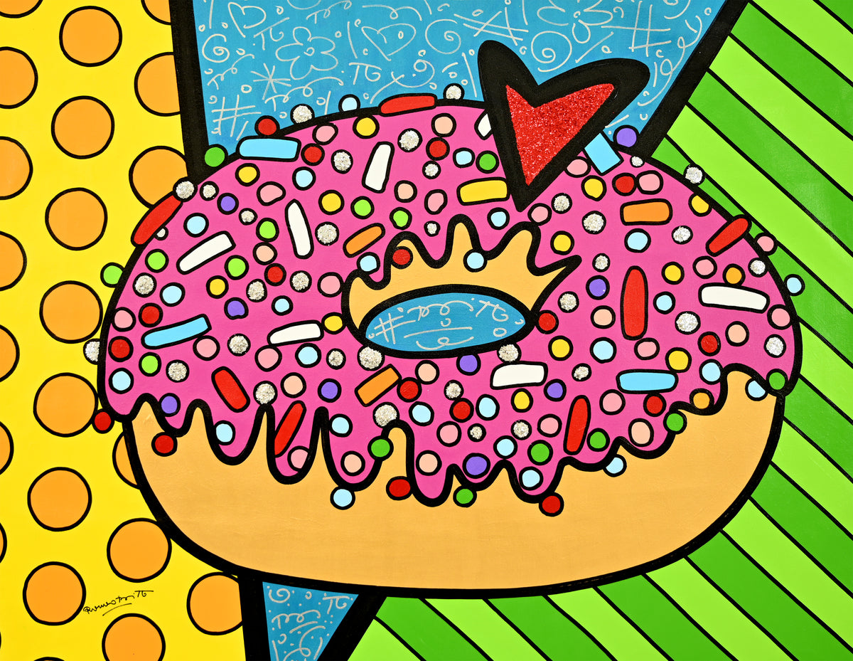 STRAWBERRY DONUT -  Original Painting