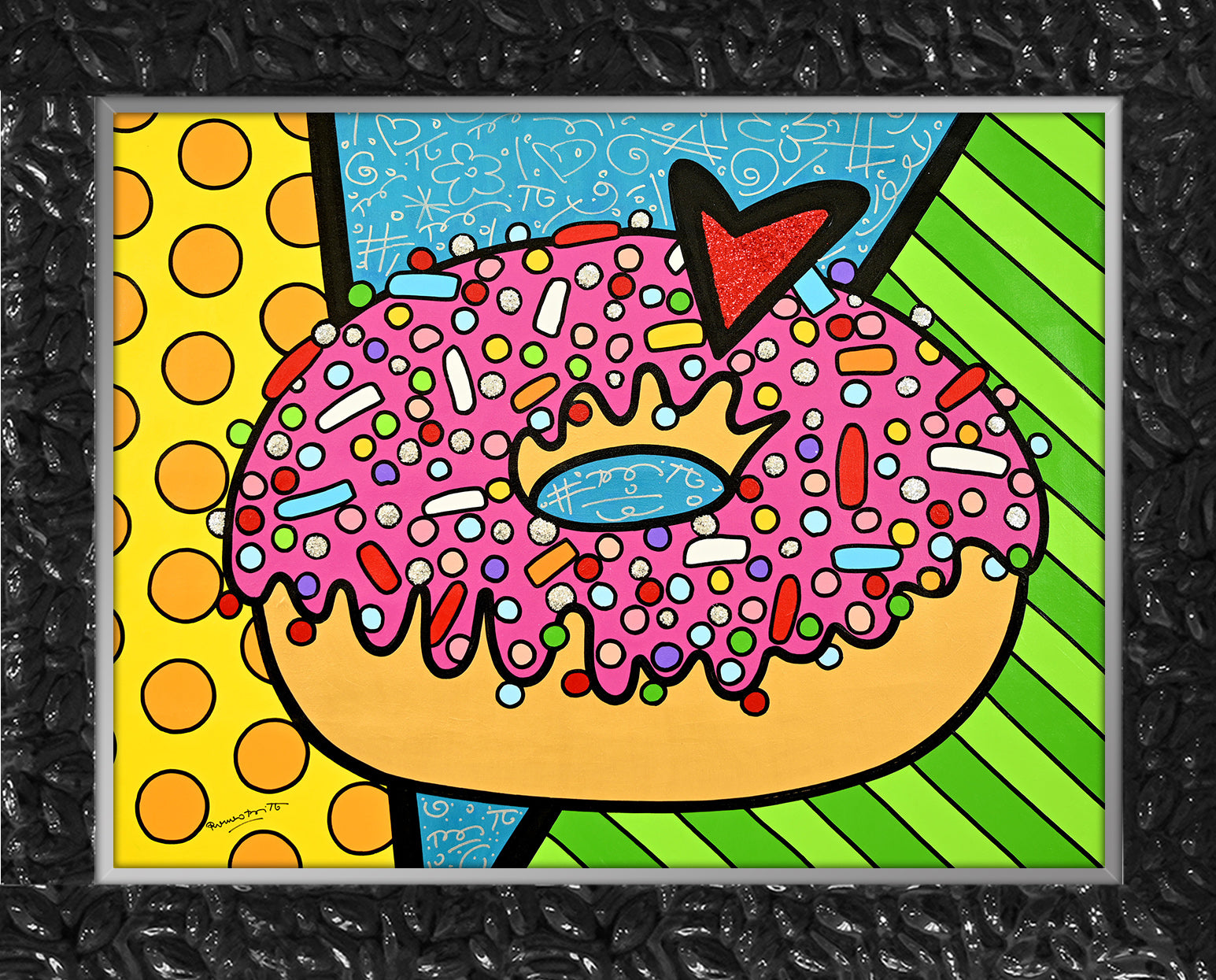 STRAWBERRY DONUT -  Original Painting