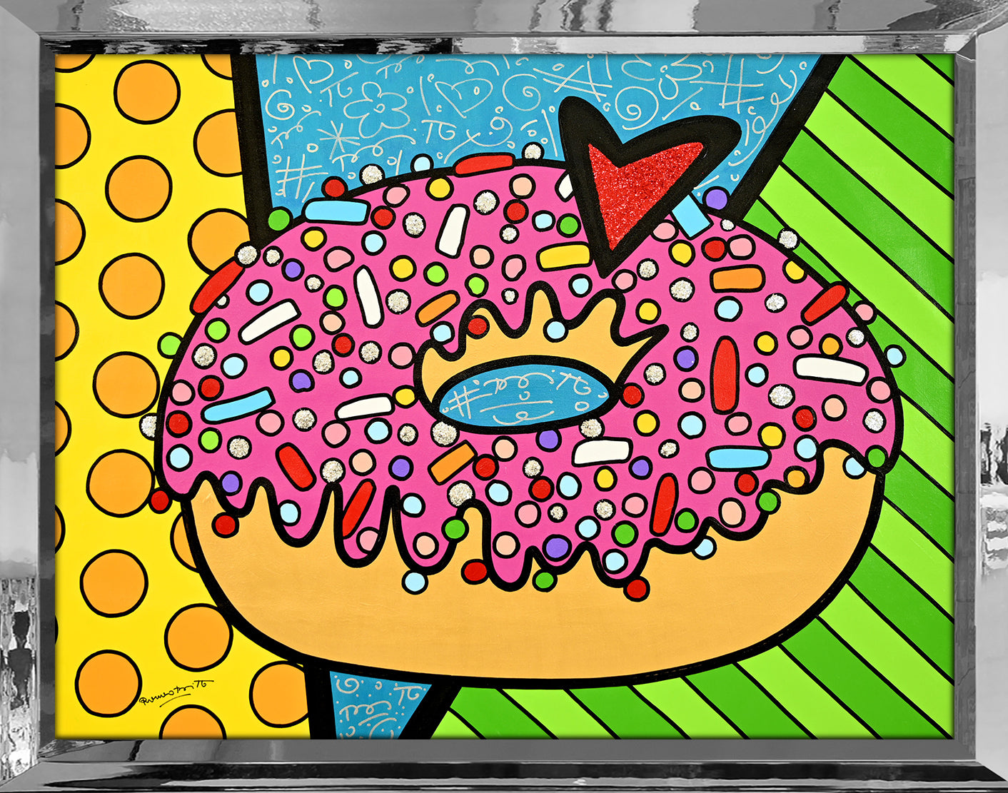 STRAWBERRY DONUT -  Original Painting