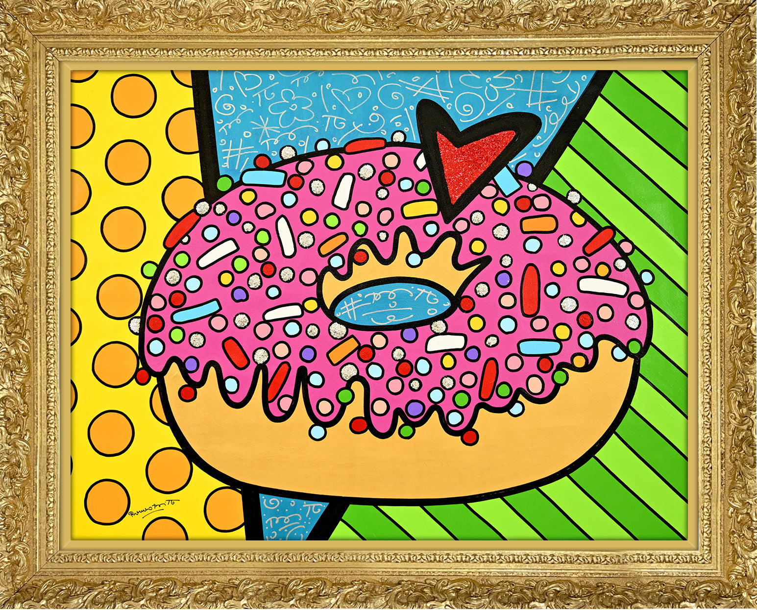 STRAWBERRY DONUT -  Original Painting