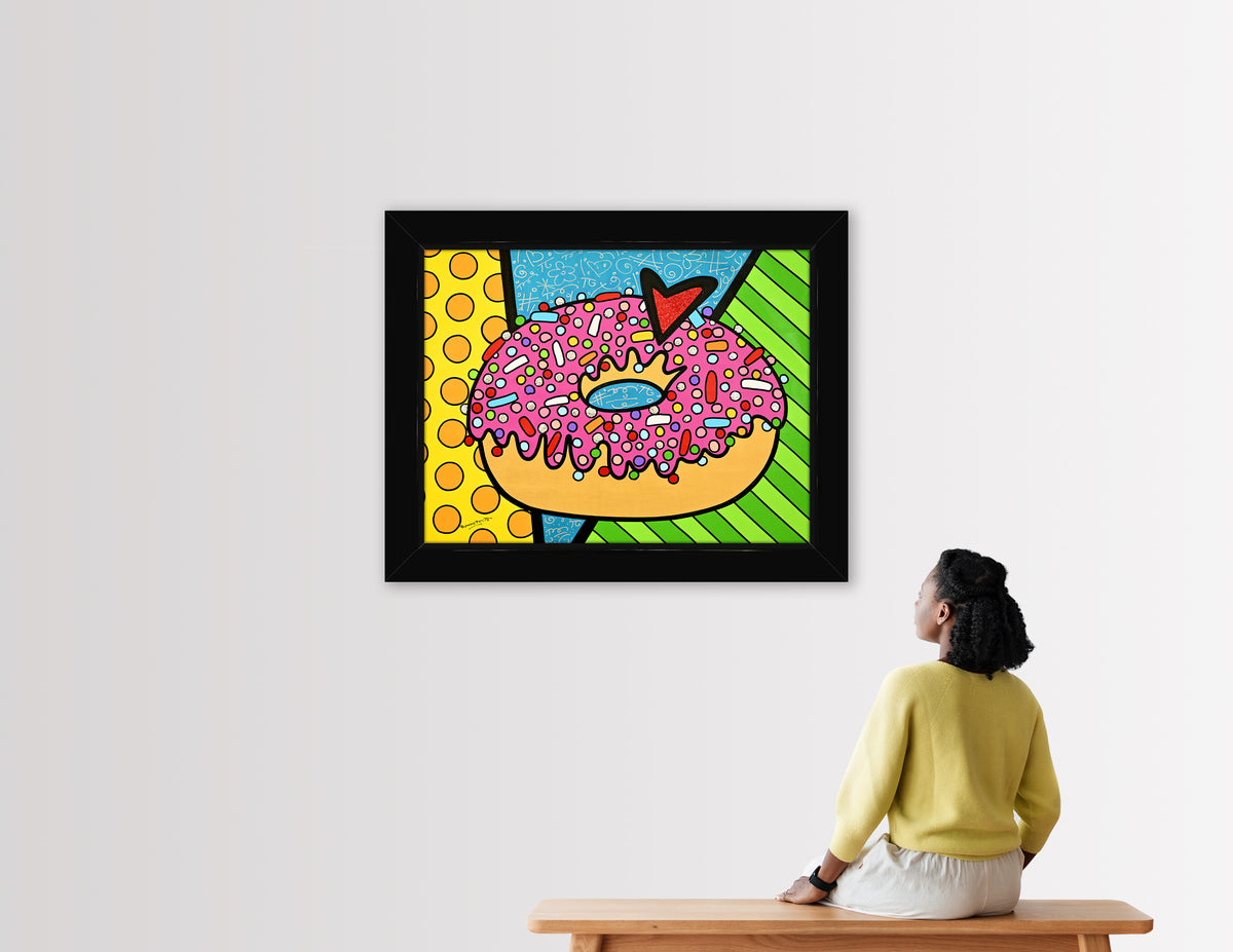 STRAWBERRY DONUT -  Original Painting