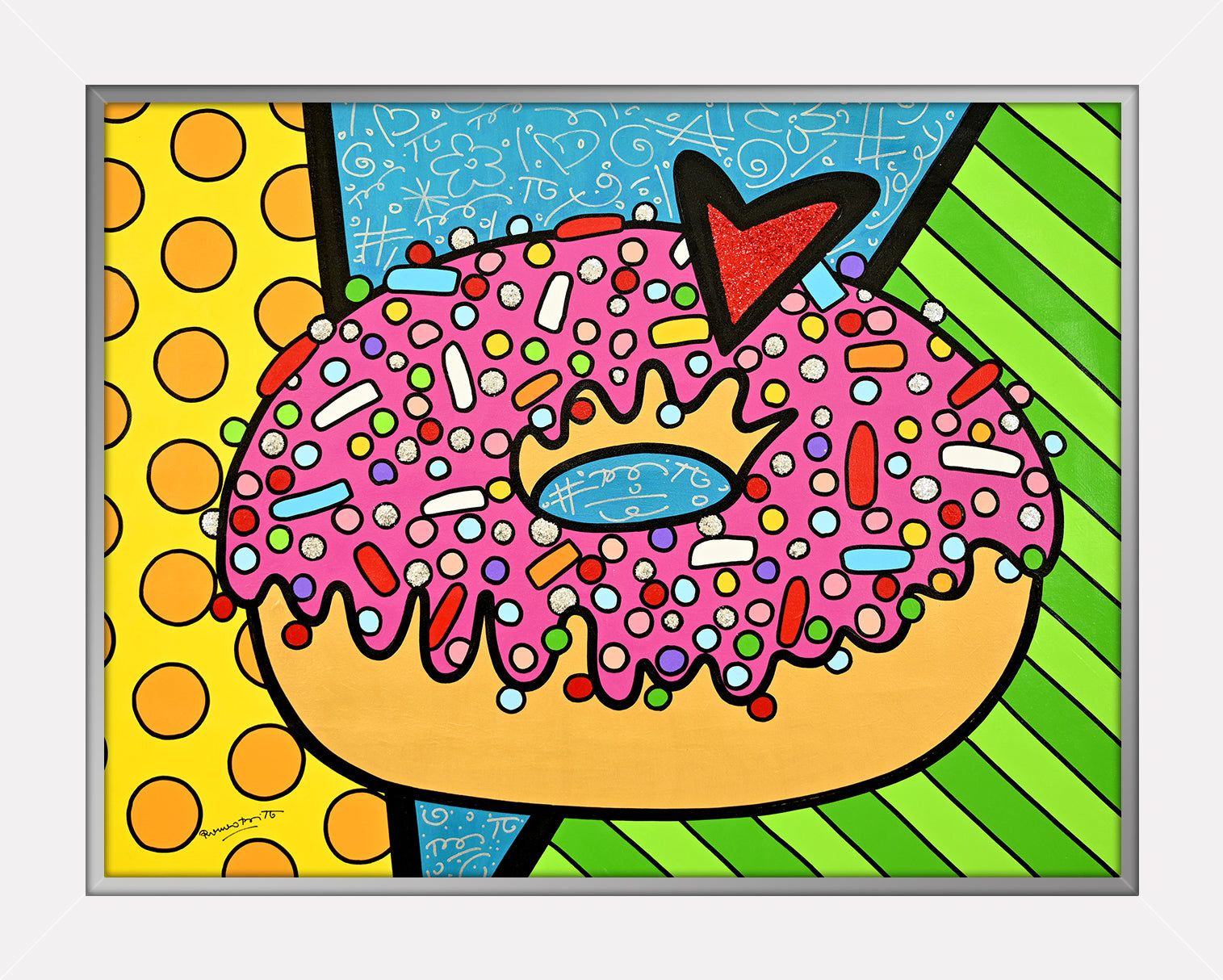 STRAWBERRY DONUT -  Original Painting