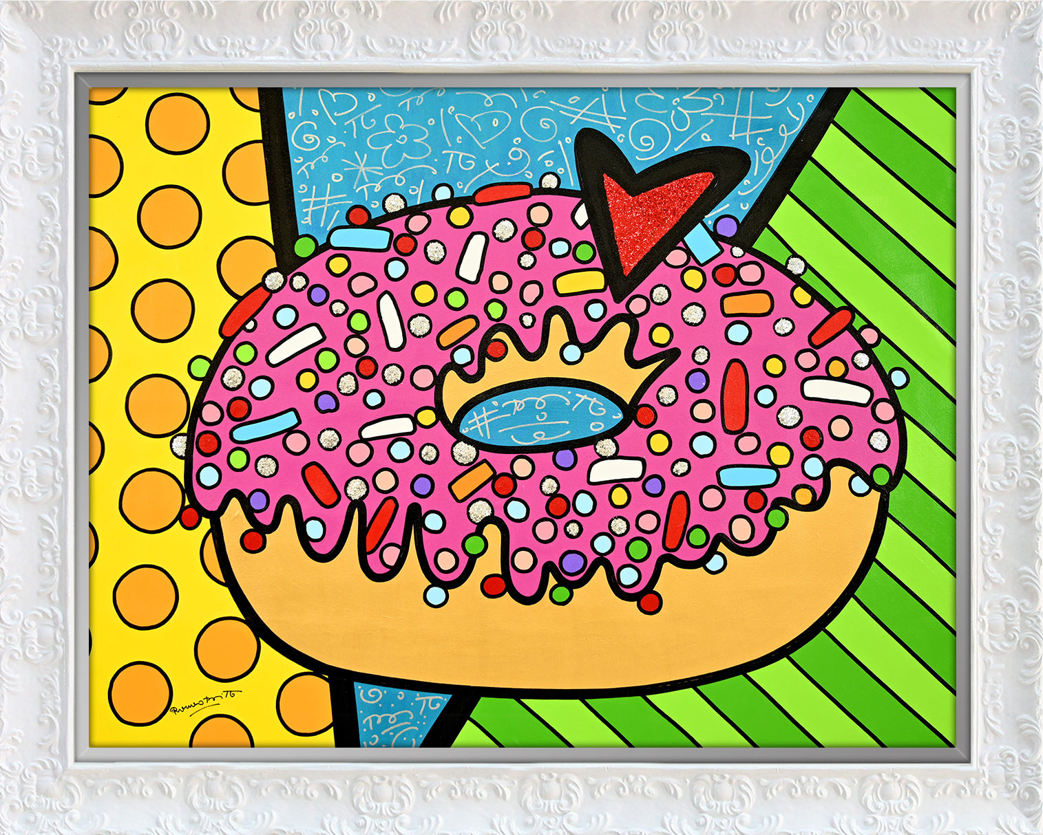 STRAWBERRY DONUT -  Original Painting