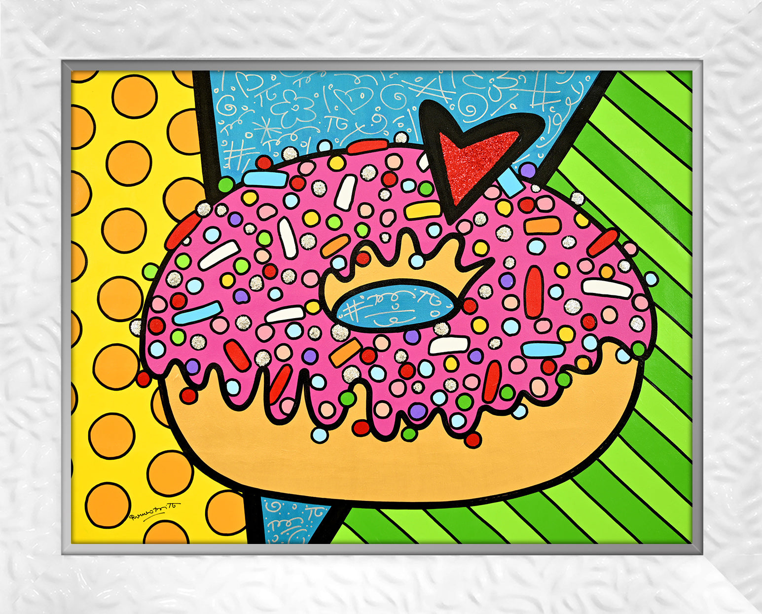 STRAWBERRY DONUT -  Original Painting