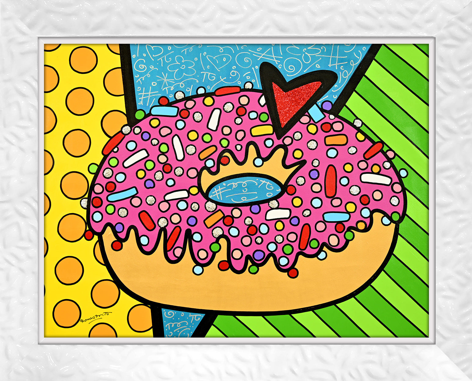 STRAWBERRY DONUT -  Original Painting
