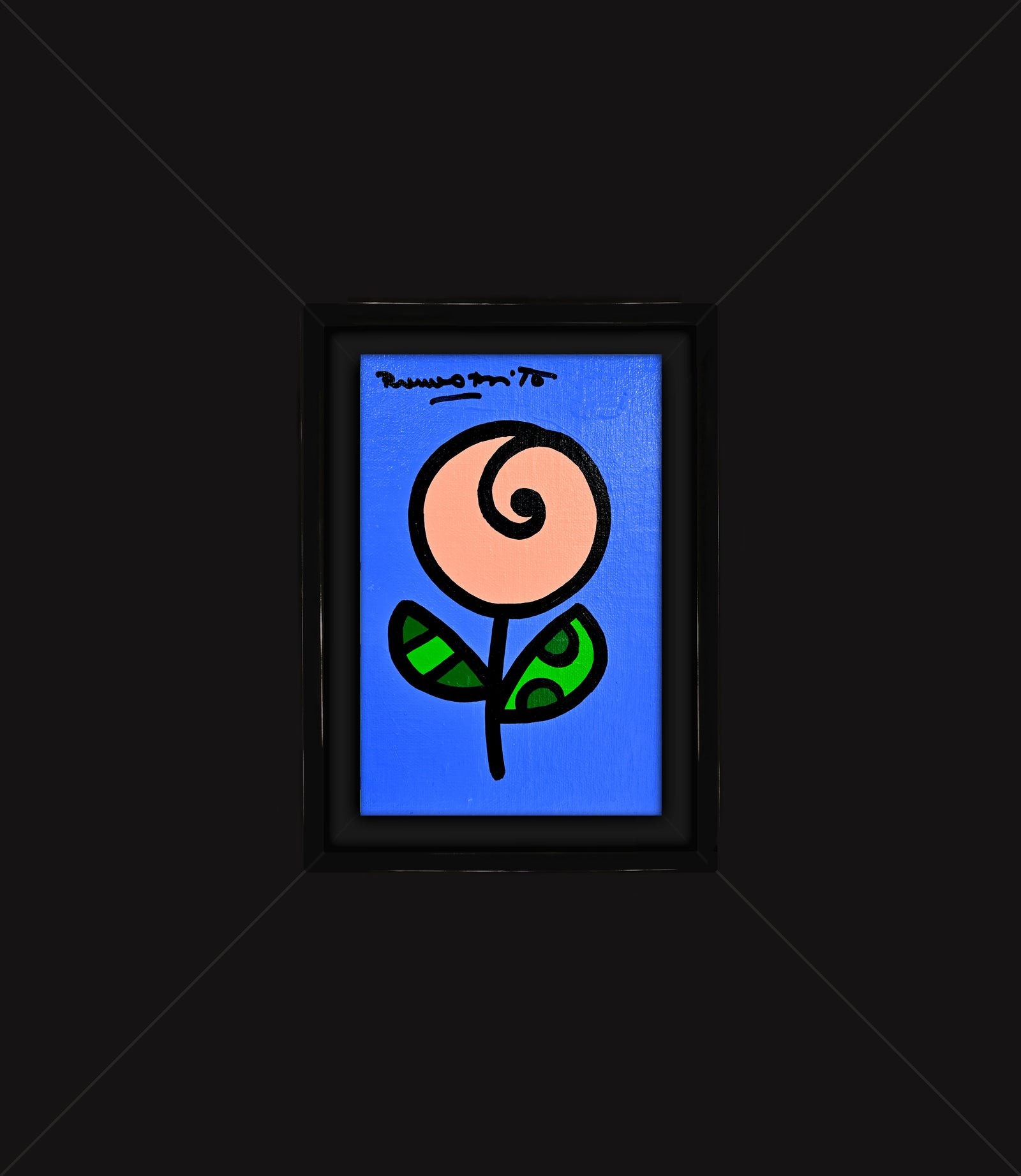 my artsy garden original painting  colorful decorative collectible gift idea