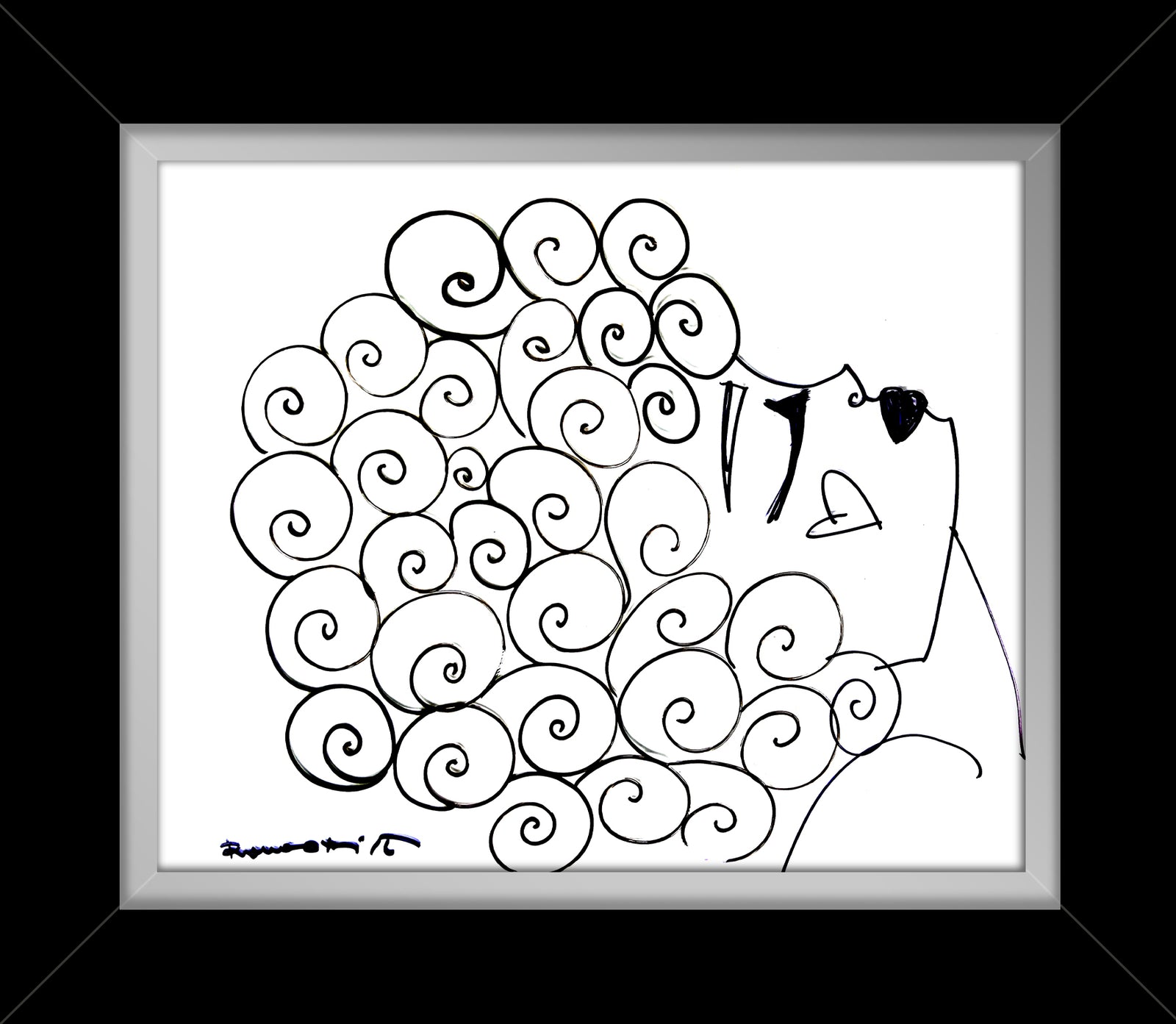 CURLY -  Original Drawing