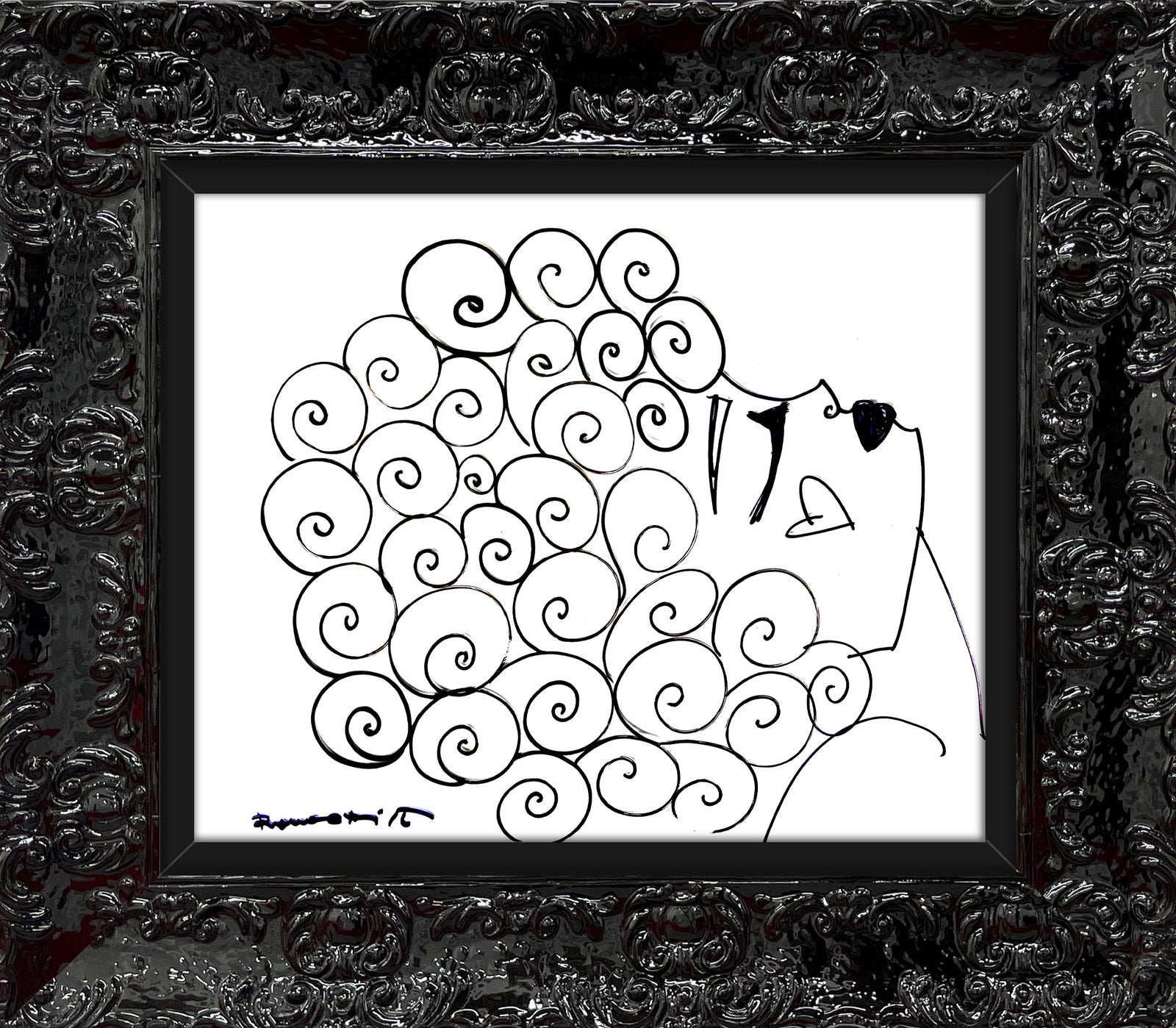 CURLY -  Original Drawing