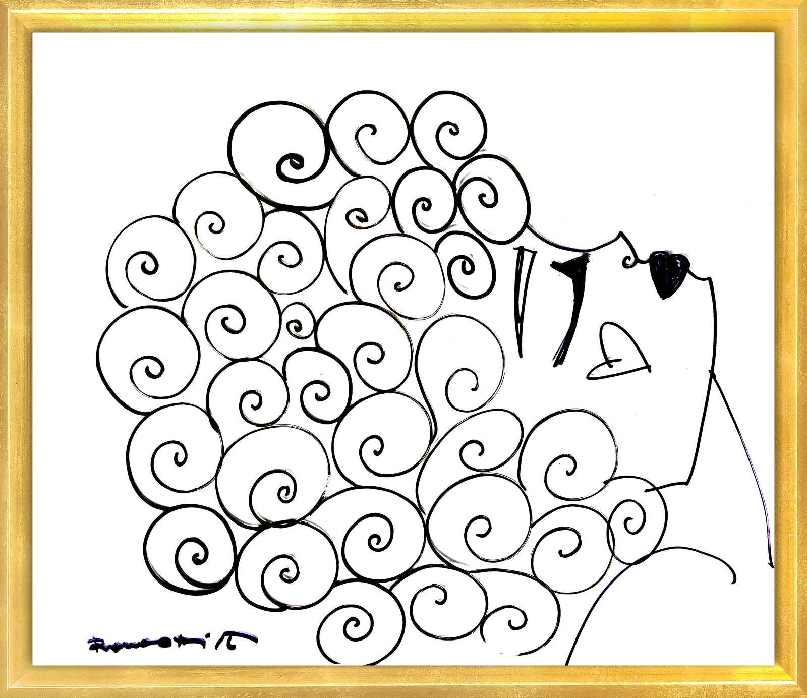 CURLY -  Original Drawing