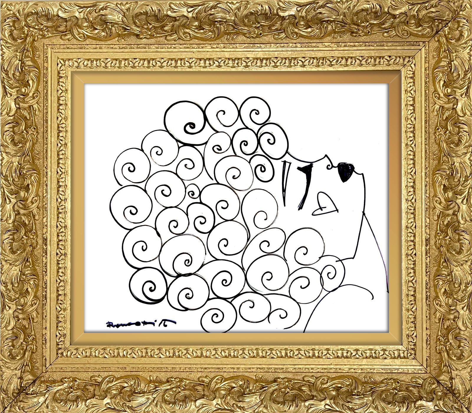 CURLY -  Original Drawing