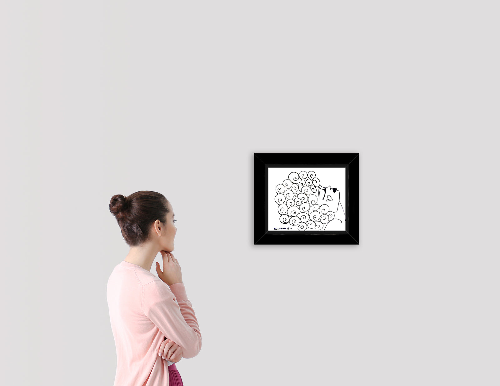 CURLY -  Original Drawing