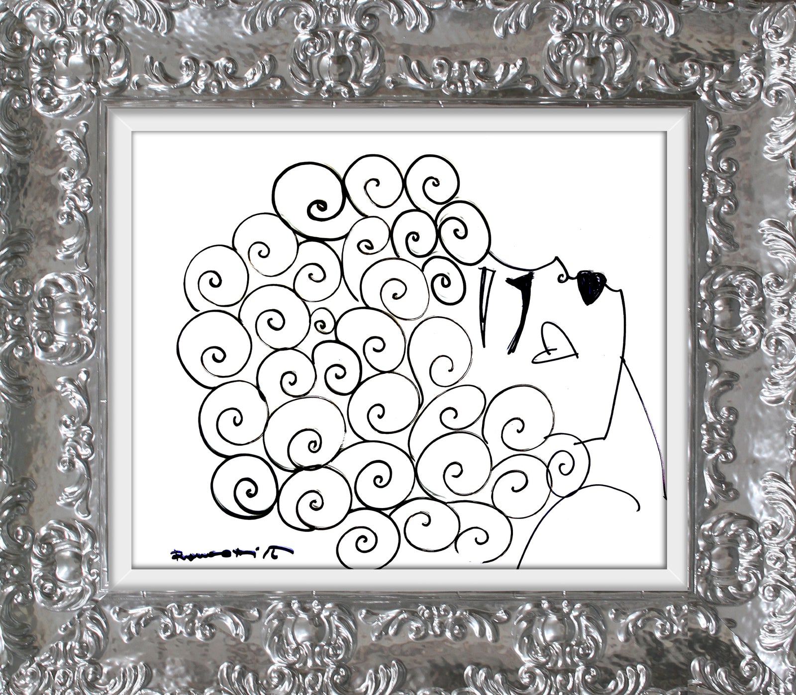 CURLY -  Original Drawing