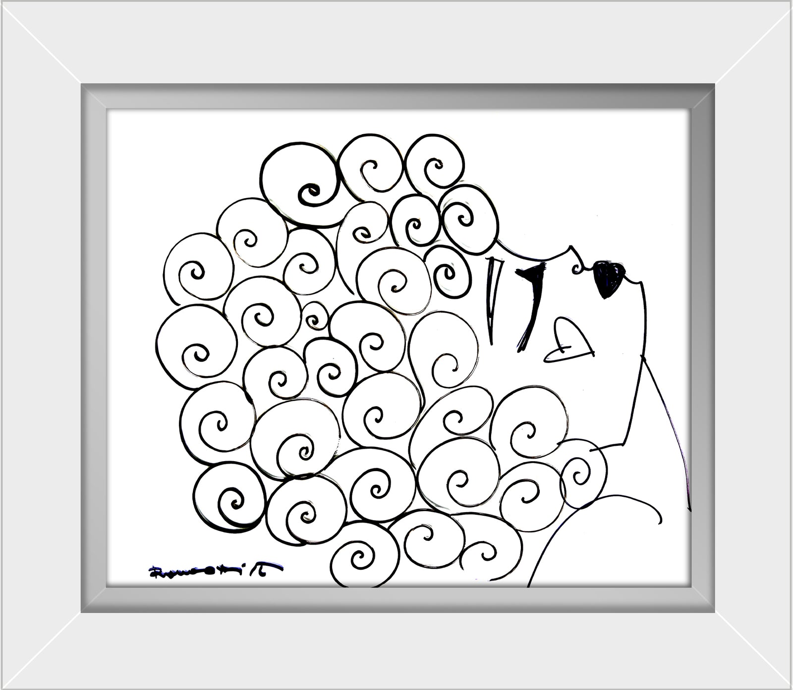 CURLY -  Original Drawing