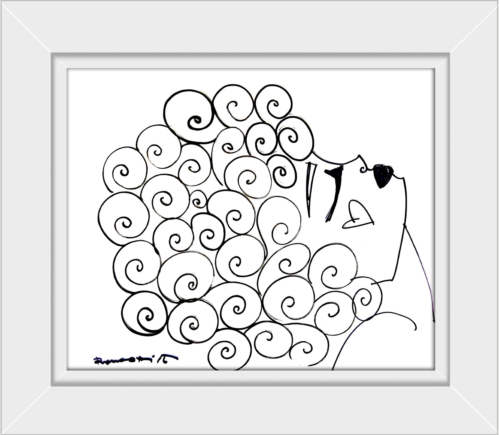 CURLY -  Original Drawing