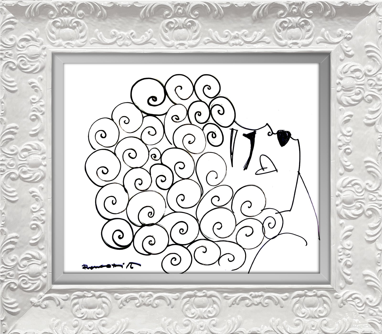 CURLY -  Original Drawing