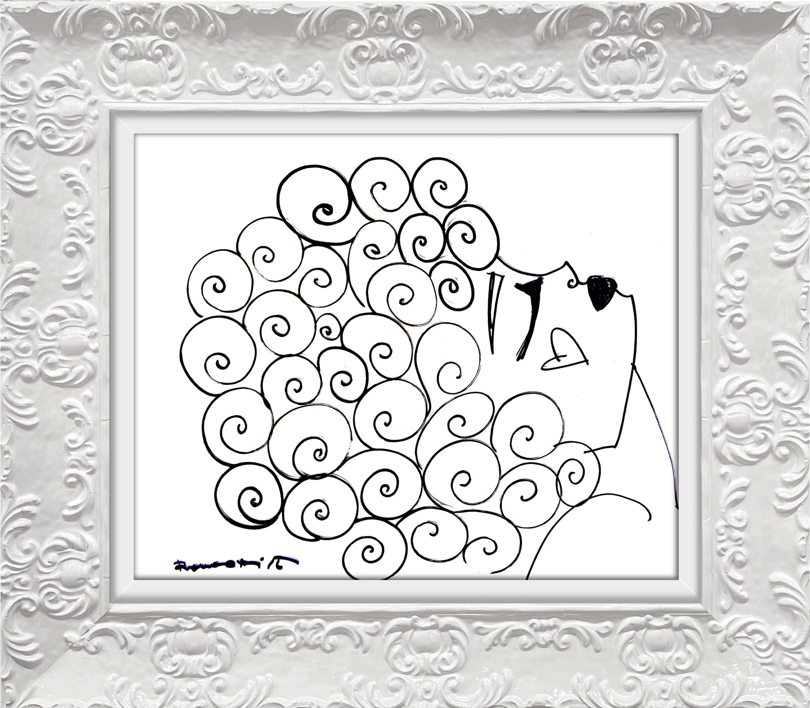 CURLY -  Original Drawing