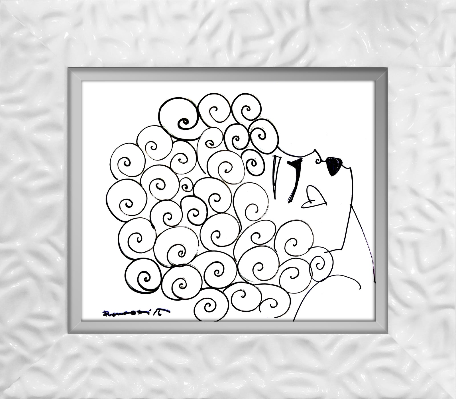 CURLY -  Original Drawing