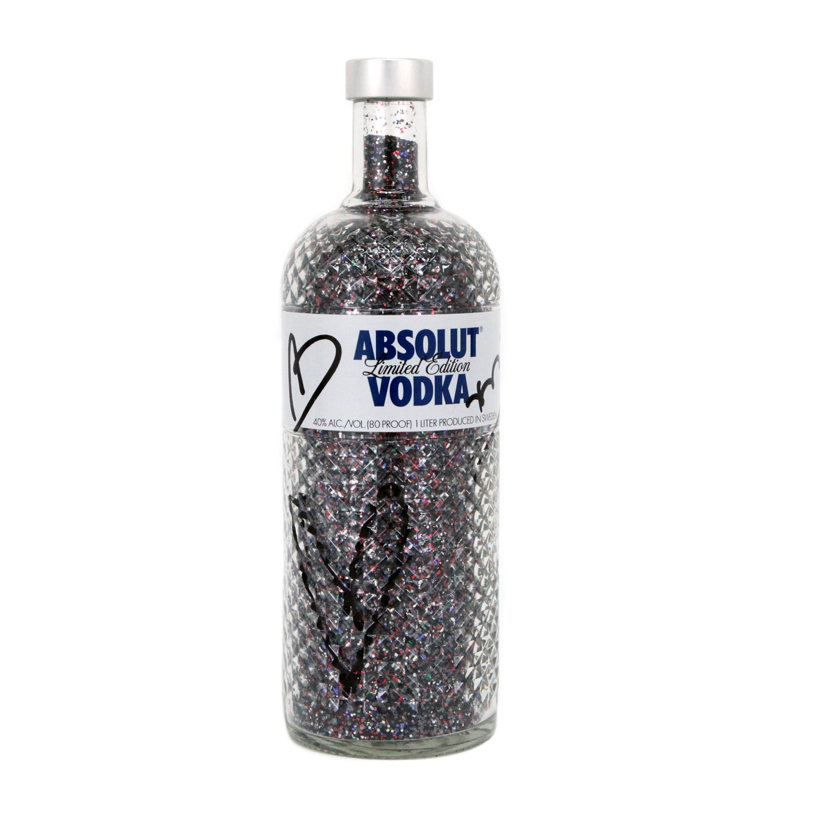 Romero Britto absolut bottle original sculpture  colorful pop art design
