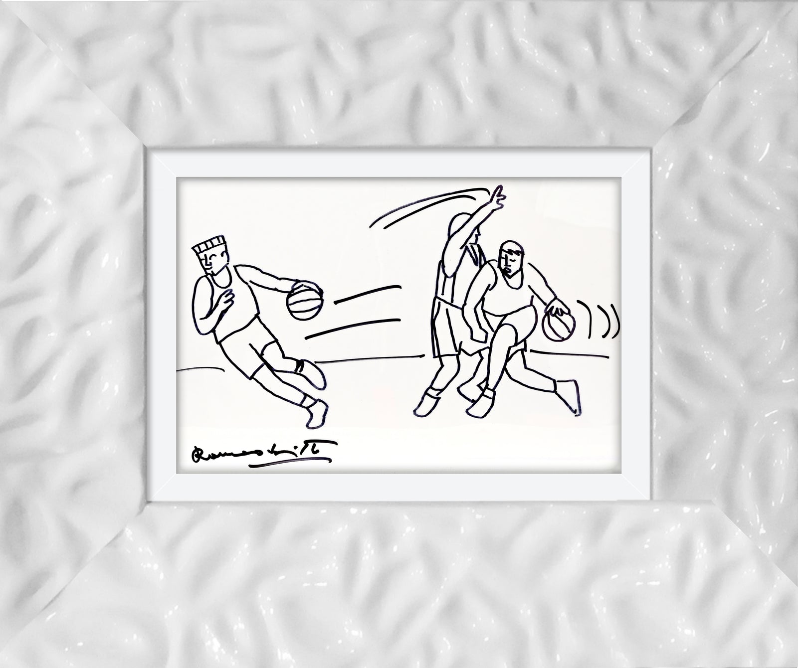 modern pop art hops original drawing  vibrant home decor