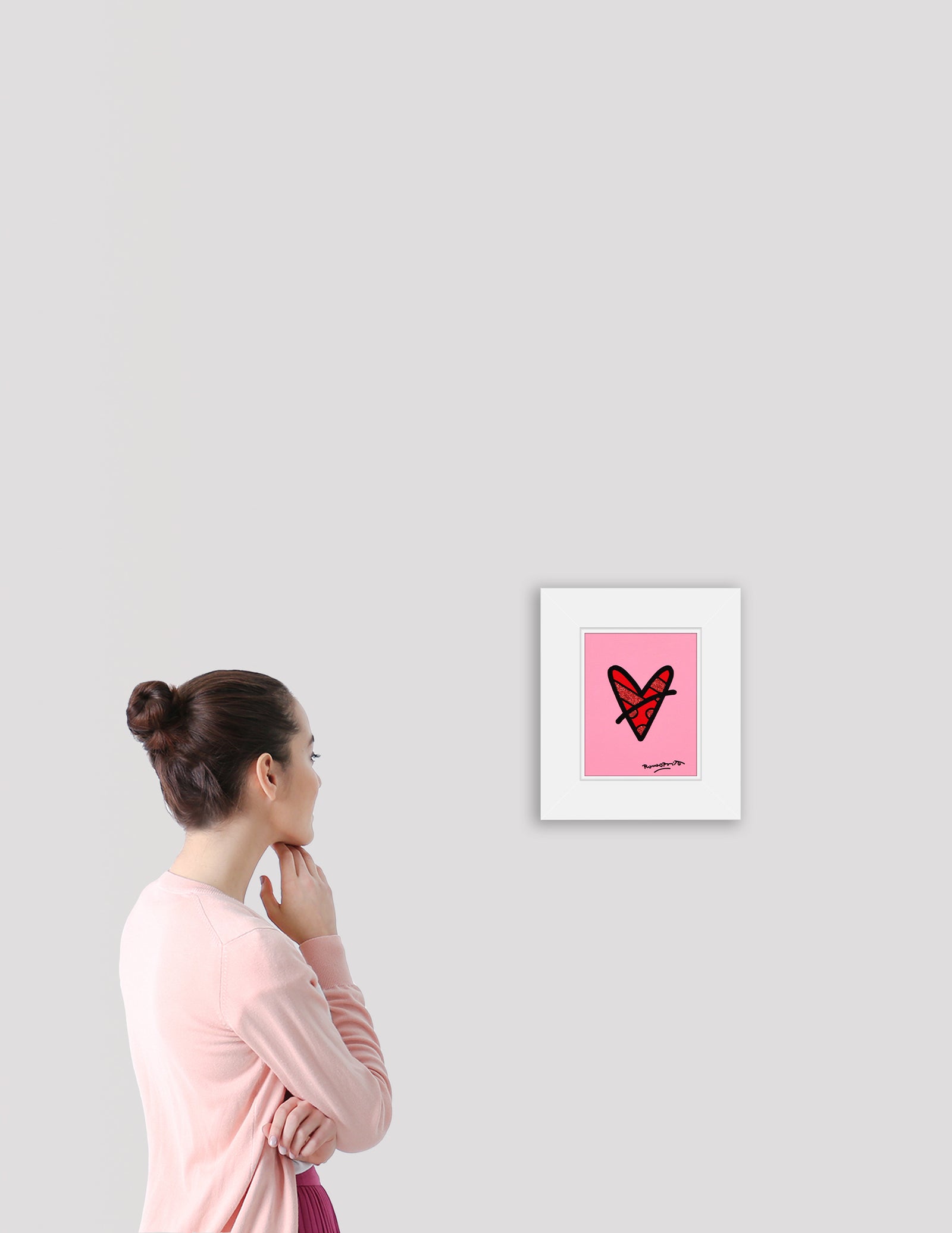 LIGHT PINK HEARTBEAT -  Original Painting