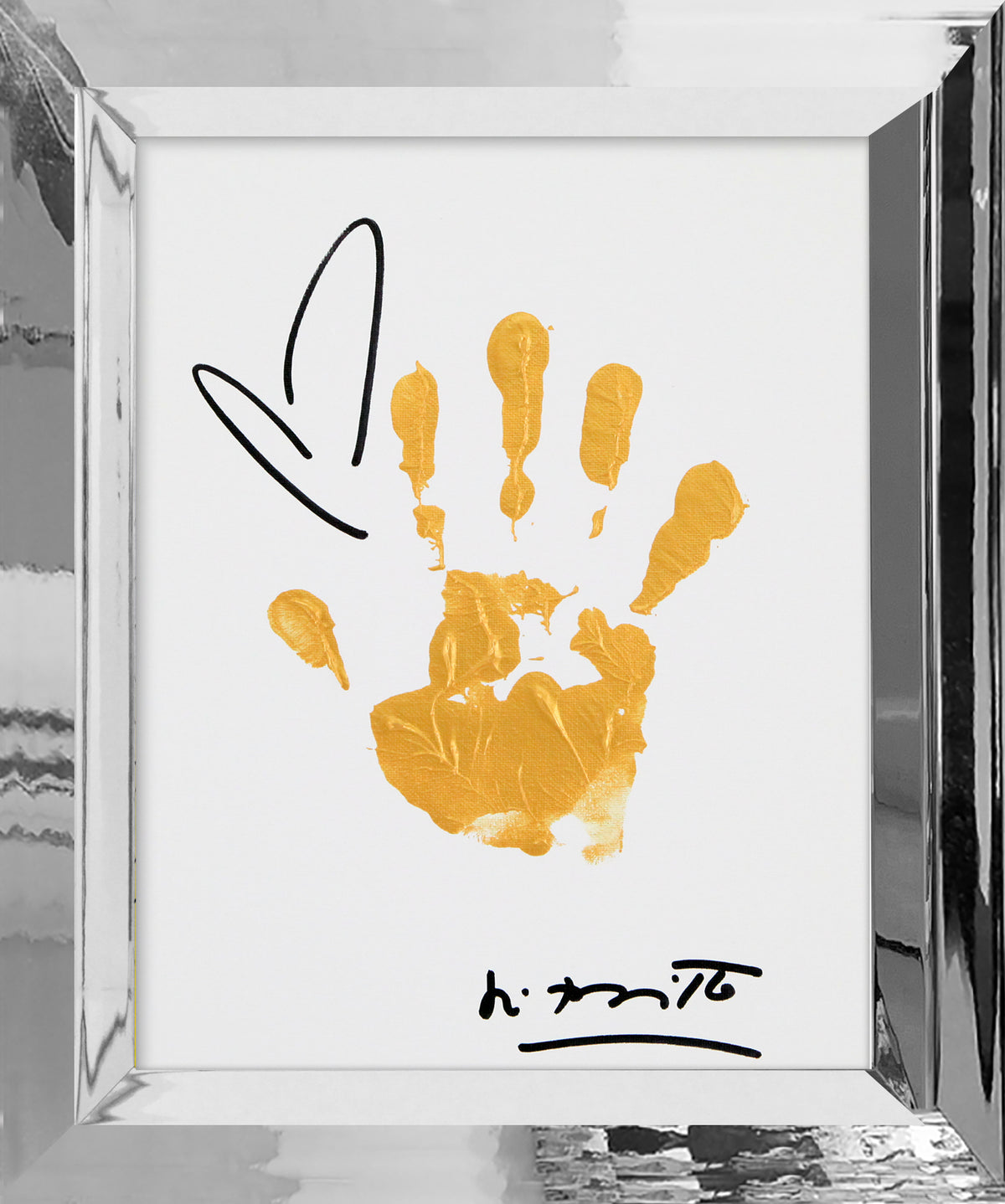 hands up original painting  artistic colorful design collectible