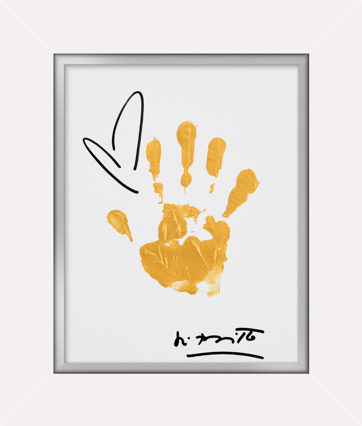 hands up original painting  colorful decorative collectible gift idea