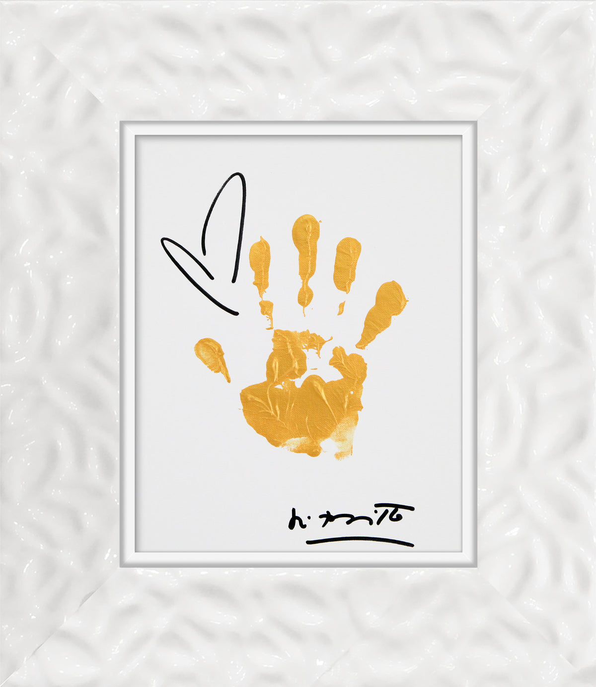 hands up original painting  colorful decorative collectible gift idea