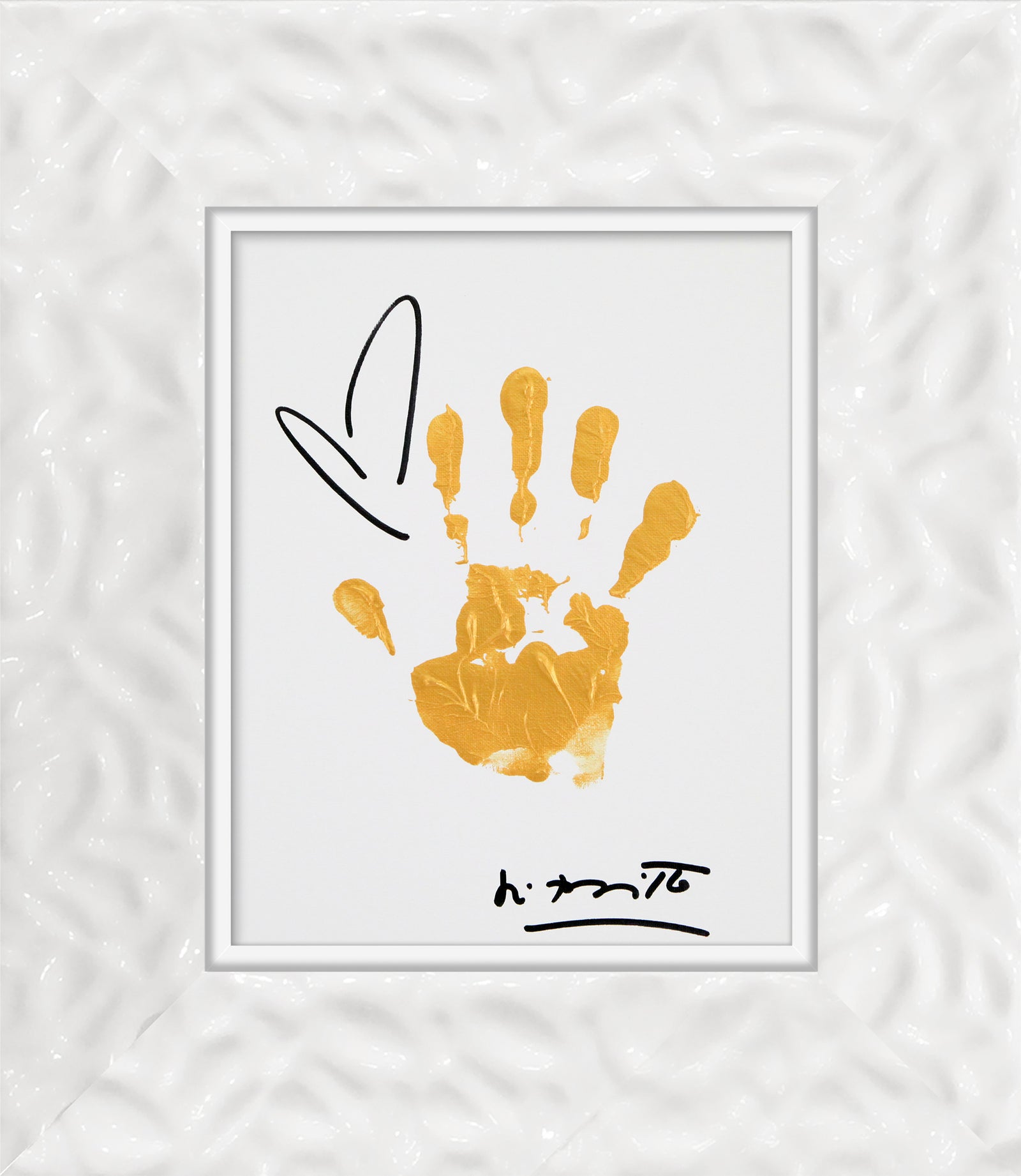 hands up original painting  colorful decorative collectible gift idea