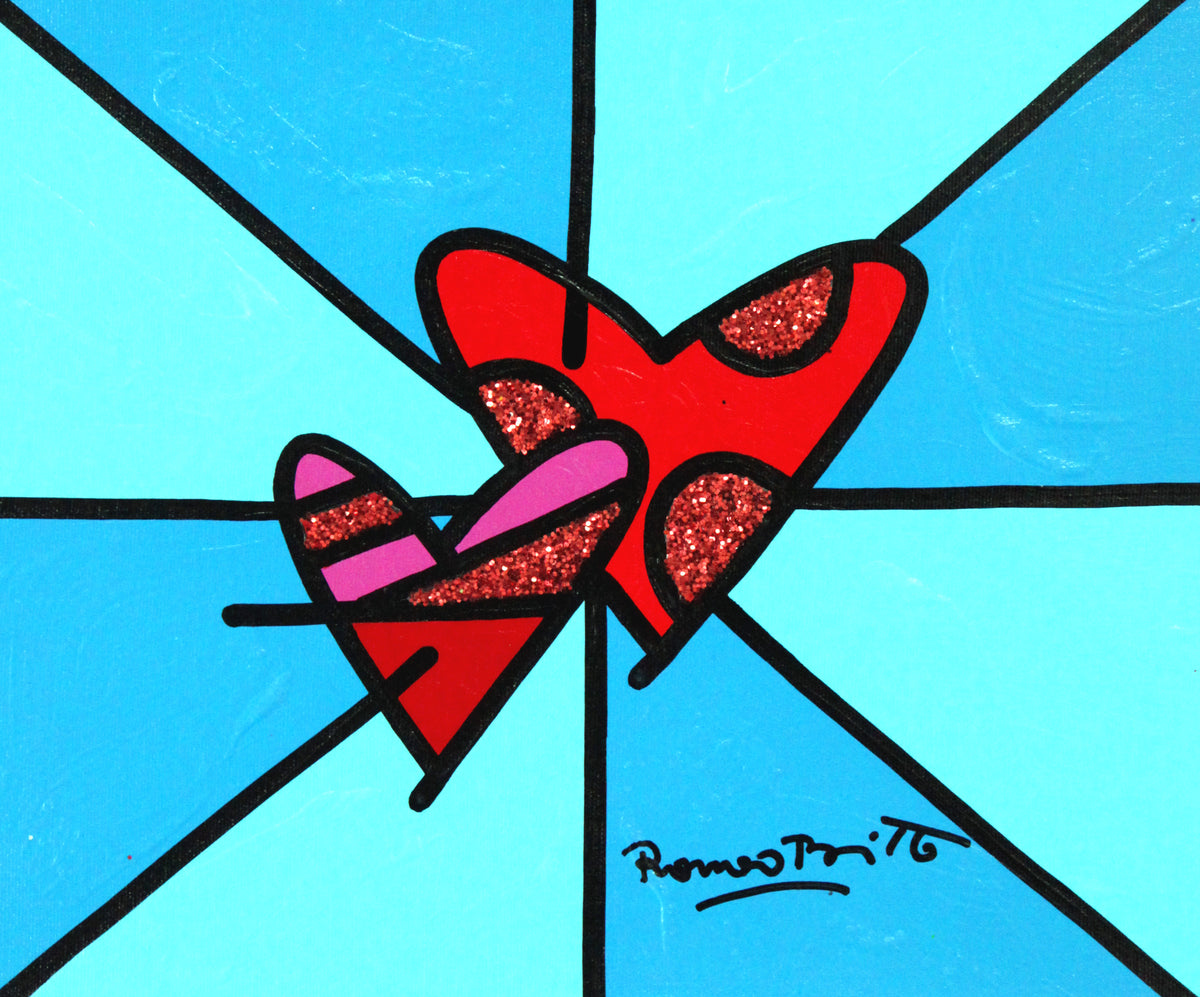 LOVE LOVE (BLUE) - Original Painting