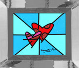 LOVE LOVE (BLUE) - Original Painting