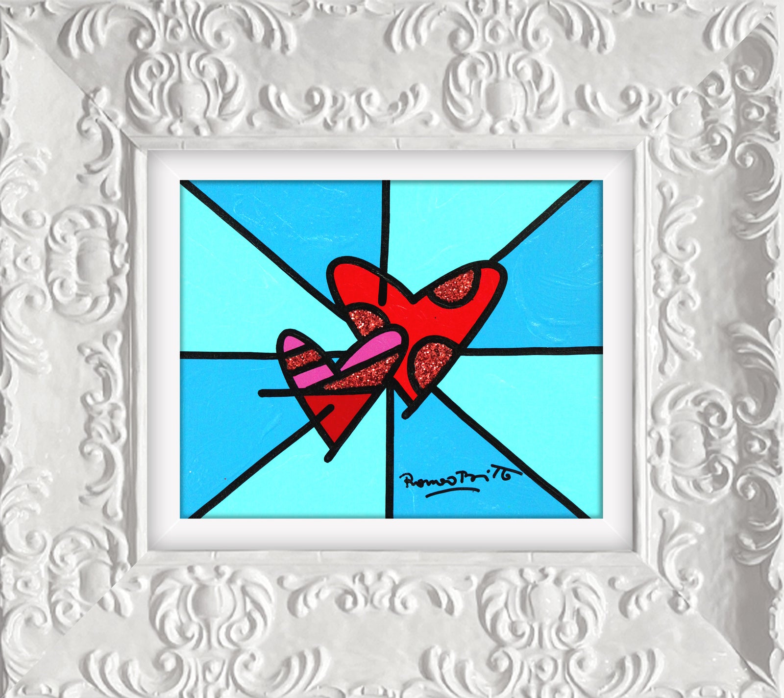 LOVE LOVE (BLUE) - Original Painting